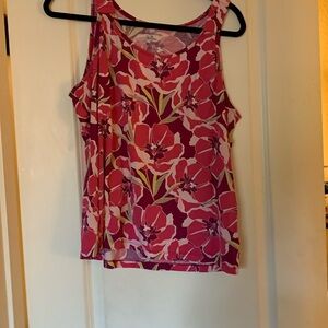 Croft and borrow extra large tank top floral